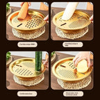 3-In-1 Stainless Steel Kitchen Set, Equipped With Built-in Grinding, Multifunctional Filter, And Mixing Bowl