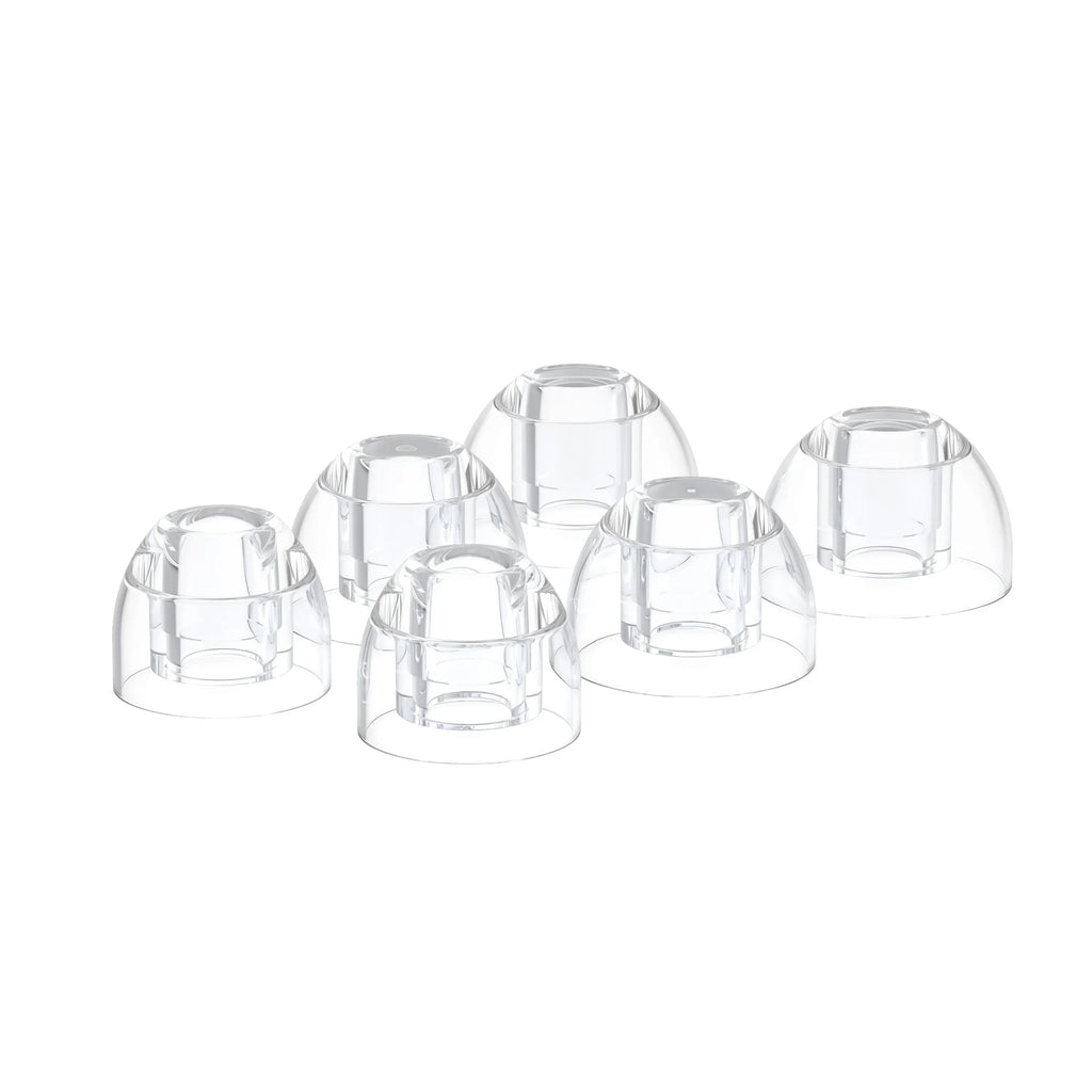 FiiO HS20 Transparent Earphone Cover Liquid Silicone Ear Tips Eartips 3pairs Bass Boost Customize EarTips LFGB Authentication