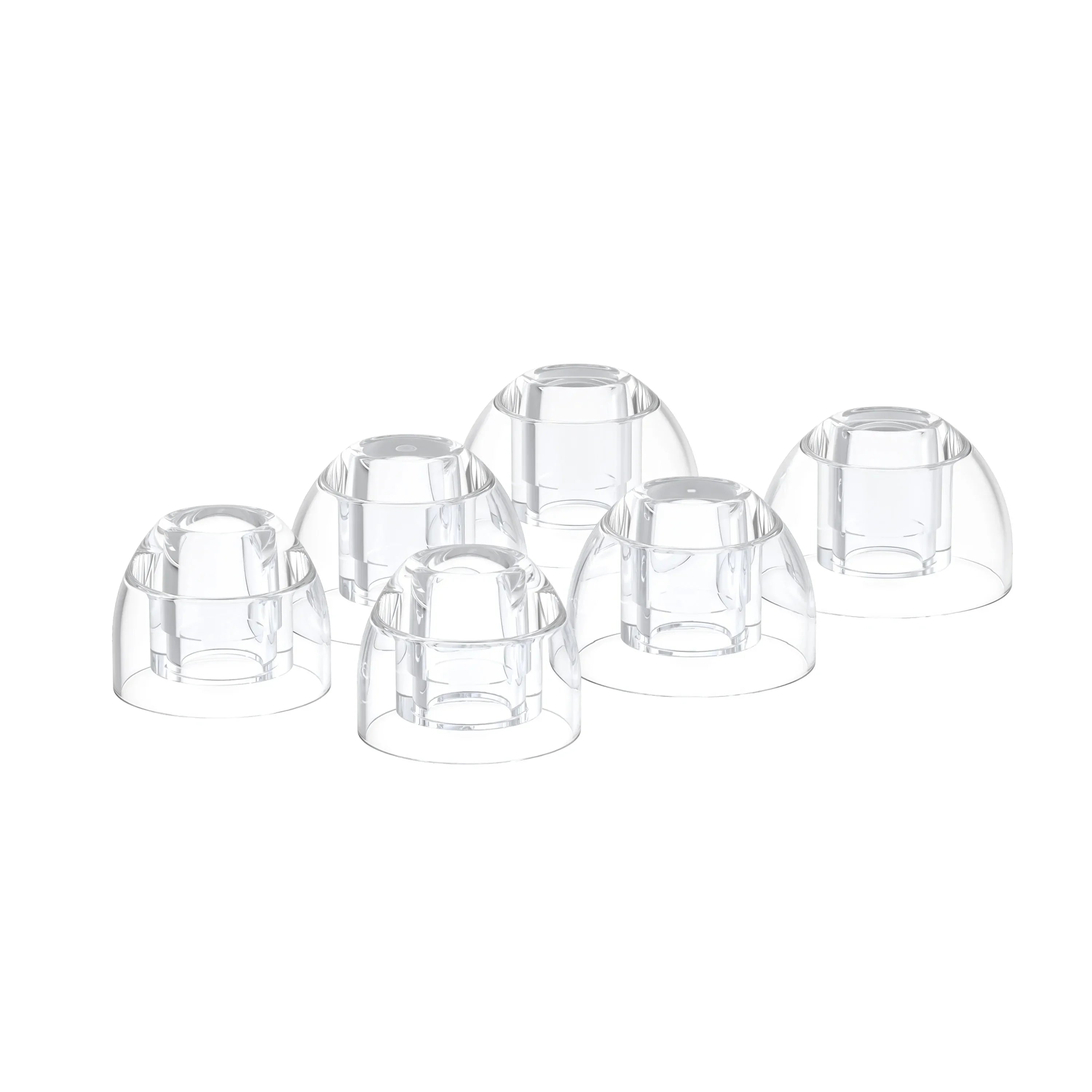 FiiO HS20 Transparent Earphone Cover Liquid Silicone Ear Tips Eartips 3pairs Bass Boost Customize EarTips LFGB Authentication