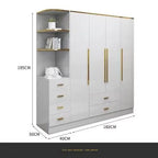 White Gold Wardrobe Designer Clothes Waterproof Children Wardrobe Organizers Nordic Vestidor De Armario Abiertos Hotel Furniture