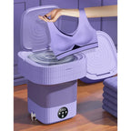 11L Blue light Portable Washing Machine Underwear with Dryer Bucket So