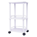 Beauty Salon Trolley Cart Pedestal Rolling Cart Salon Spa Stand Roller Trolley with Wheel Beauty Instrument Tray Rolling Cart