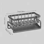 Kitchen Sink Organizer Sponge Rag Water Filter Rack Kitchen Hand Soap Drainer Hanging Basket Kitchen Rag Storage Rack