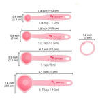 4 Piece Set Anime Hello Kitty & Cinnamoroll Double Scale Measuring Spoons Kitchen Baking Tools Cute Gift Household Accessories