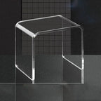 Minimalist Modern Transparent Plastic Stool Bedroom Decorative U-shaped Storage Rack Multifunctional Furniture Stools