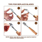 Baking Tools Accessories for kitchens Bread cutting tools with wooden handles for bakers with knives with 5 baking parts