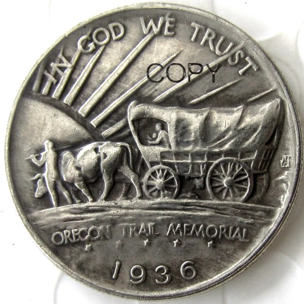 USA 1926-1939-PSD Oregon Commemorative Half Dollar Silver Plated Copy Coin