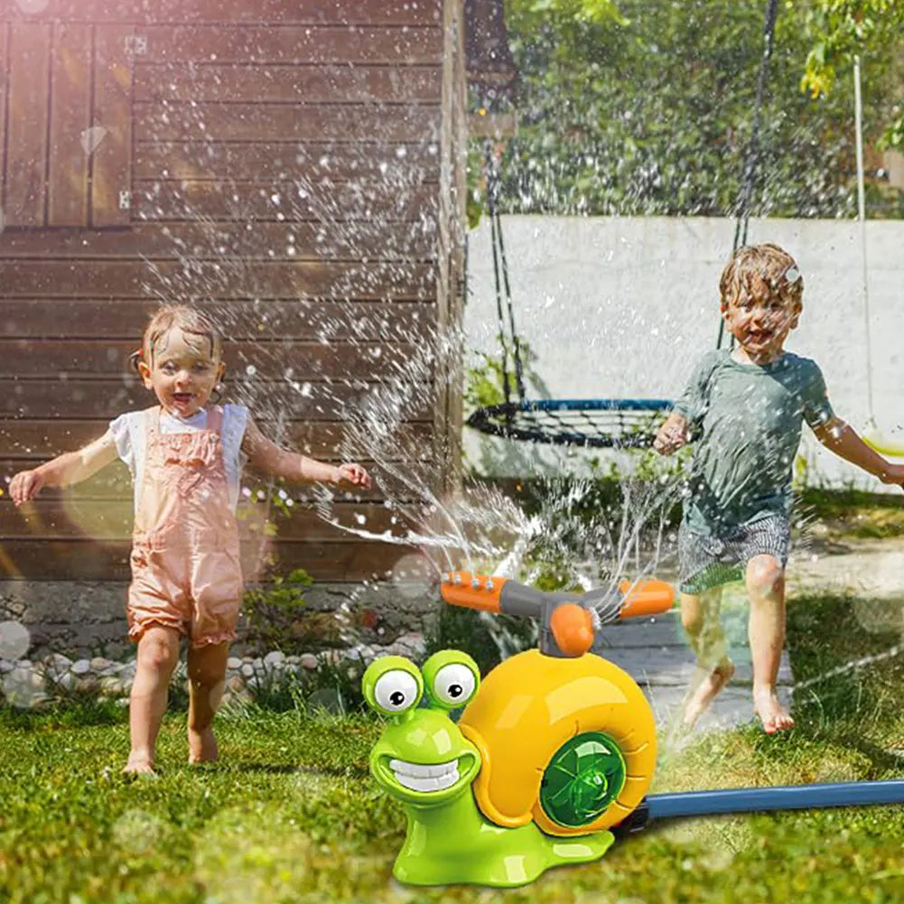 Cartoon Snail Water Sprinkler Summer Garden Lawns Water Toys Spray Water Toys for Boys Girls Summer Backyard Lawn Pool Party Fun