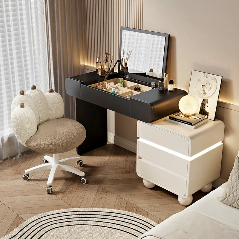 Vintage Trendy Vanity Dresser Modern Nordic Italian Unique Makeup Table Minimalist Elegant Aesthetic Vestidores Hotel Furniture