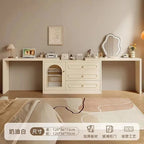New Cream Style Dresser Bedroom Minimalist Modern Bedside Table Dresser Storage Cabinet Integrated Makeup Table