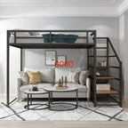 Dormitory Queen Size Good Quality Loft Bed Hostel Adult Metal Bunk Beds With Stairs