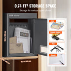 SucceBuy Through The Wall Drop Box, Heavy Duty Steel Through the Wall Mailbox with 2.8-7.9" 13" Combination Lock, Mail Drop Box