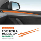 Italian Top Suede Car Dashboard Moulded Trim Sticker For Tesla Model 3 Model Y 2018 2019 2020 2021 2022 2023 Decor Accessories