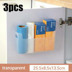 Kitchen Supplies Non Perforated Cling Film Rack Inside Cabinet Wall Rack Dish Drying Rack Cabinet Door Organiser For Kitchen