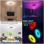 Intelligent LED Lamp with Speaker RGB Home Decoration Light Dimmable Bluetooth-compatible Remote Control for Bedroom Living Room
