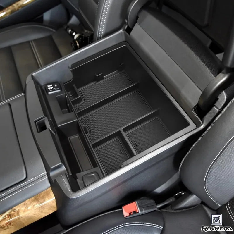 Upgraded Console Organizer Tray Compatible with Chevy Silverado/GMC Sierra 1500(2014-2018) and Silverado/Sierra 2500/3500HD(2015