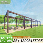 Motorized Opening Roof Waterproof Aluminum Carport Bioclimatic Garden Pergola with Automatic Function and Weather Resistant Desi