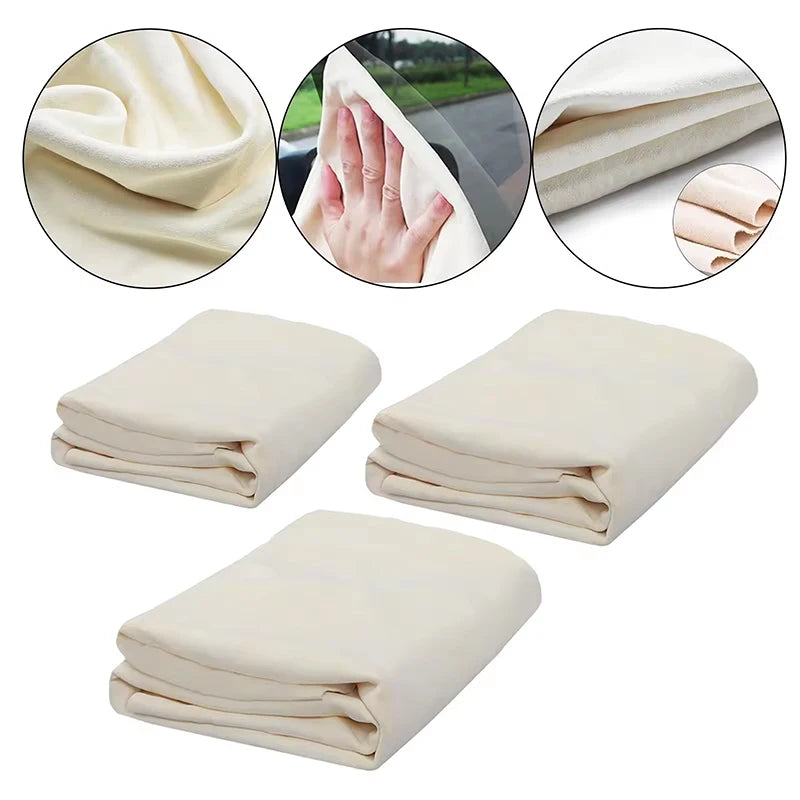 Super Absorbent Fast Drying Car Drying Towel Shammy Natural Real Leath