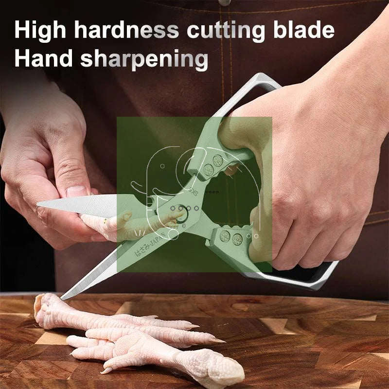 Kitchen Scissors Heavy Duty Multi Functional - High Hardness Sharp Stainless Steel For Cutting Chicken Fish Duck Tool
