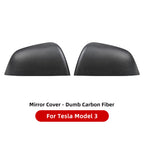 Tesla Model 3/Y ABS Carbon Fiber Look Side Rearview Mirror Cover