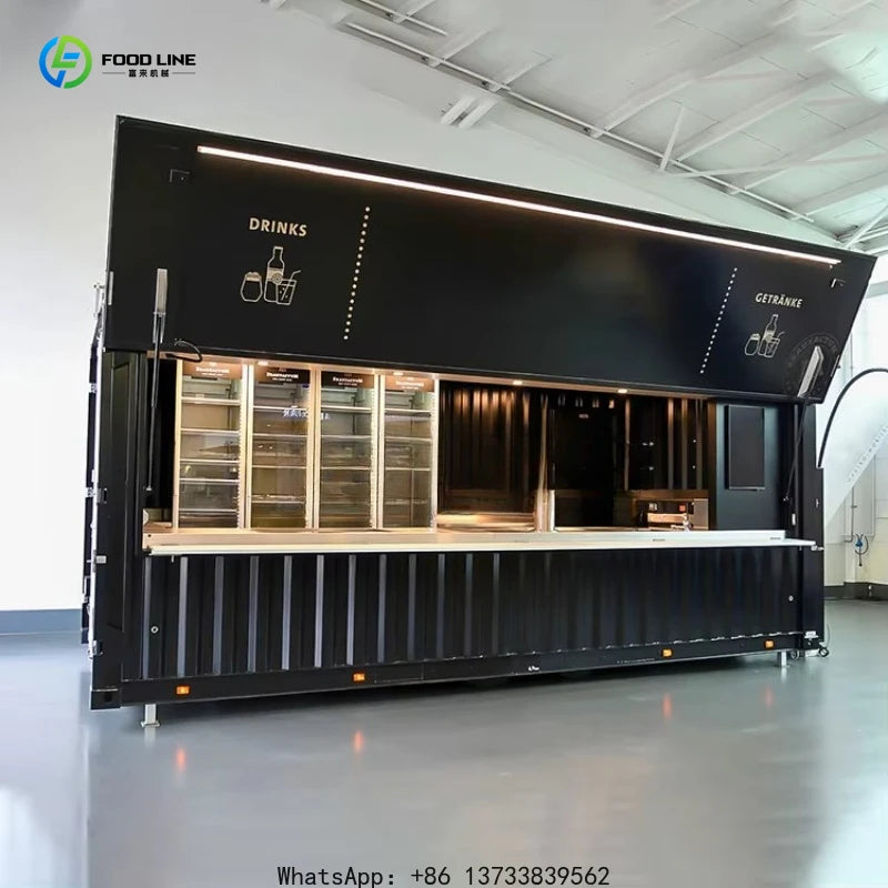 Customized Food Trailer Container Restaurant 20ft Container Restaurant with Kitchen
