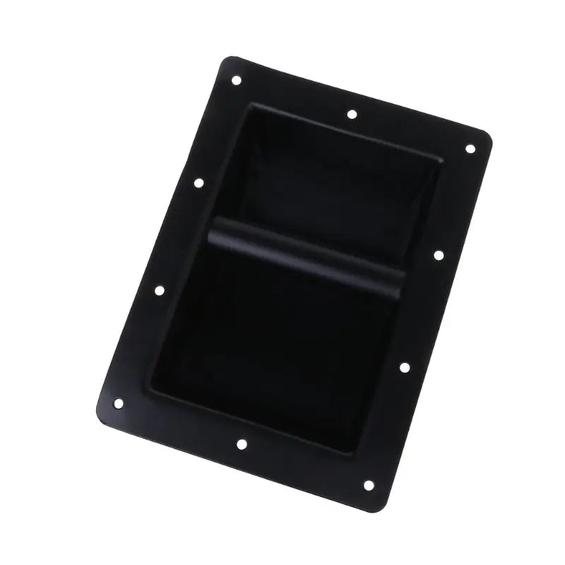2PC Speaker Handle Recessed Cabinet Aceessories Professional Recessed Speaker Handles Black Metal Repair Durable