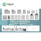 Customized Modular DIY Stainless Steel Outdoor Kitchen with Grill Fridge Sink Adjustable Height for Patio Backyard