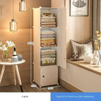 Simple Wardrobe Clothes Folding Cabinets Dressers Cube Storage Locker Plastic Collapsible Dustproof Home Bedroom Furniture