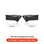 YZ For Tesla Model Y Model 3 Highland 2024 Tesla Door Side Storage Box Front Rear Side Interior Storage Modification Accessories