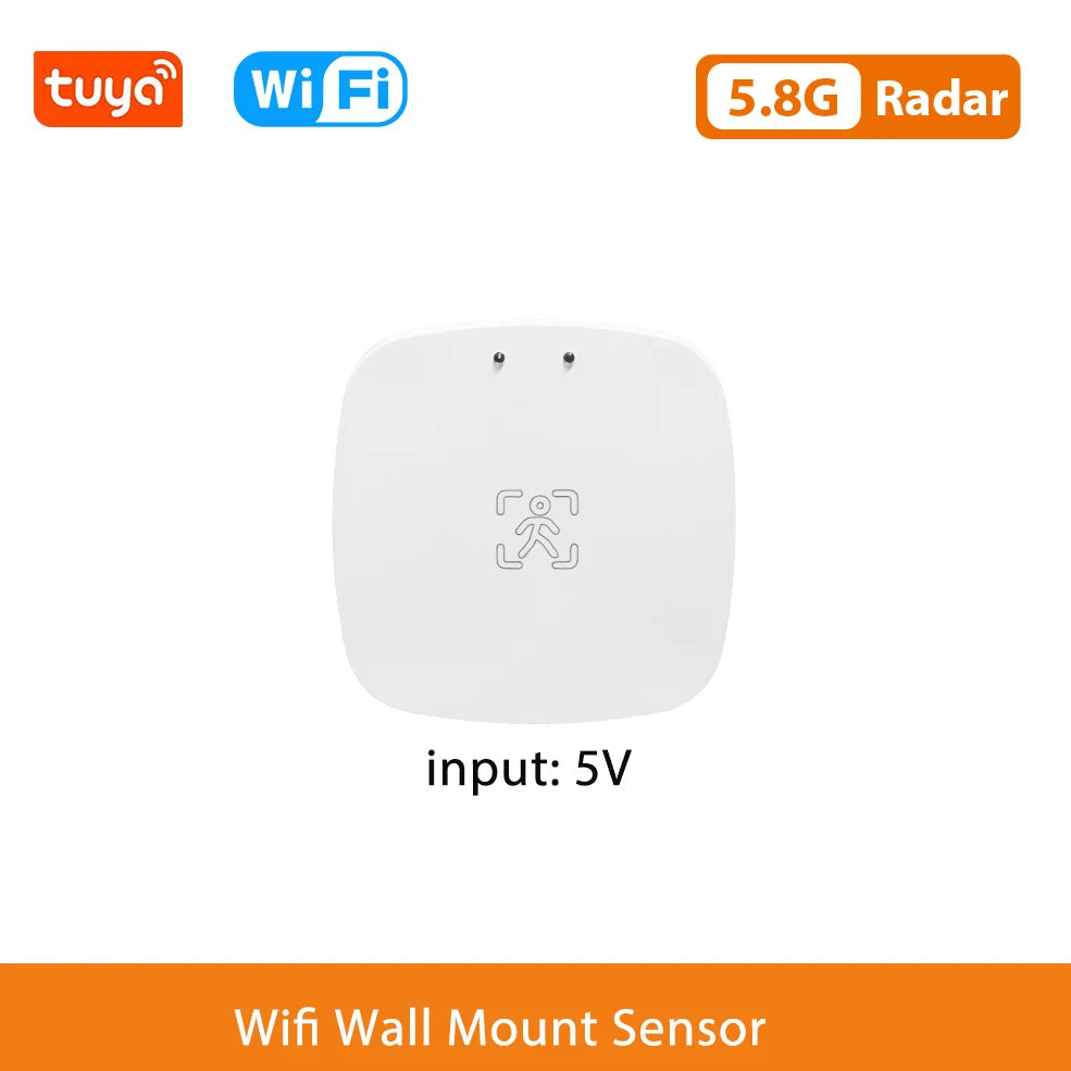 Smart Life Zigbee Human Presence Detector Tuya Wifi MmWave Radar Pir Montion Sensor With Luminance Detection For Smart Home