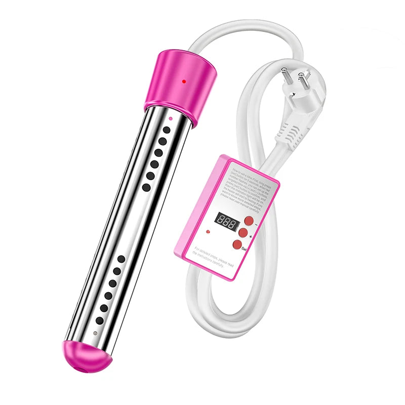 110V/220V Electric Heater Boiler Water Heating Rod Immersion Suspension Water Heater Bathroom Swimming Pool US/EU/UK/AU Plug