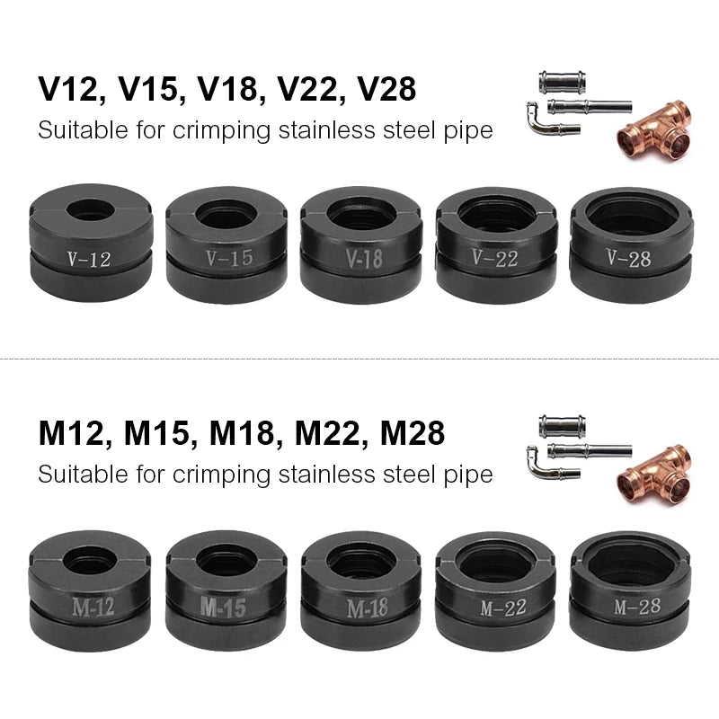 Hydraulic Pipe Crimping Jaw TH U Pipe  for Pex Fittings and V  M  VAU VUS  Pipe press moulds  for Cooper Cube