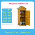 Wooden Garden Storage Shed Tool Cabinet W/两个 Lockable Door 191.5X79X49Cm