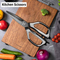 Kitchen Scissors Stainless Steel Barbecue Shears Household Scissors Beef Steak Trimmers Fish Fillet Chicken Bone Kichen Scissor
