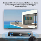V-111 Computer Speaker USB Wired Powerful  Bar Stereo Subwoofer Bass Speaker Surround  Box for PC Laptop Phone Tablet MP3 MP4