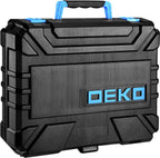 DEKO 126-Piece Home Tool Kit - 8V Blue Cordless Drill & Hand Tool Set for Women | AlluCanFind