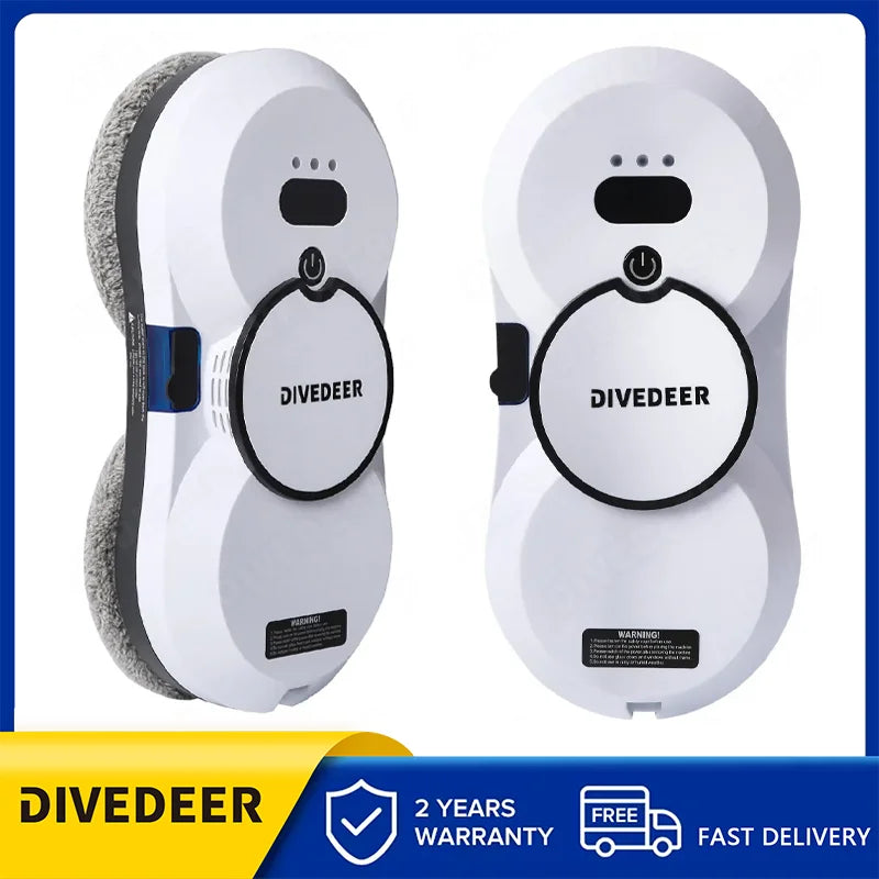 DIVEDEER Window Cleaning Robot Automatic Water Spraying Intelligent Household Electric High-rise Cleaning Outside Window Glass