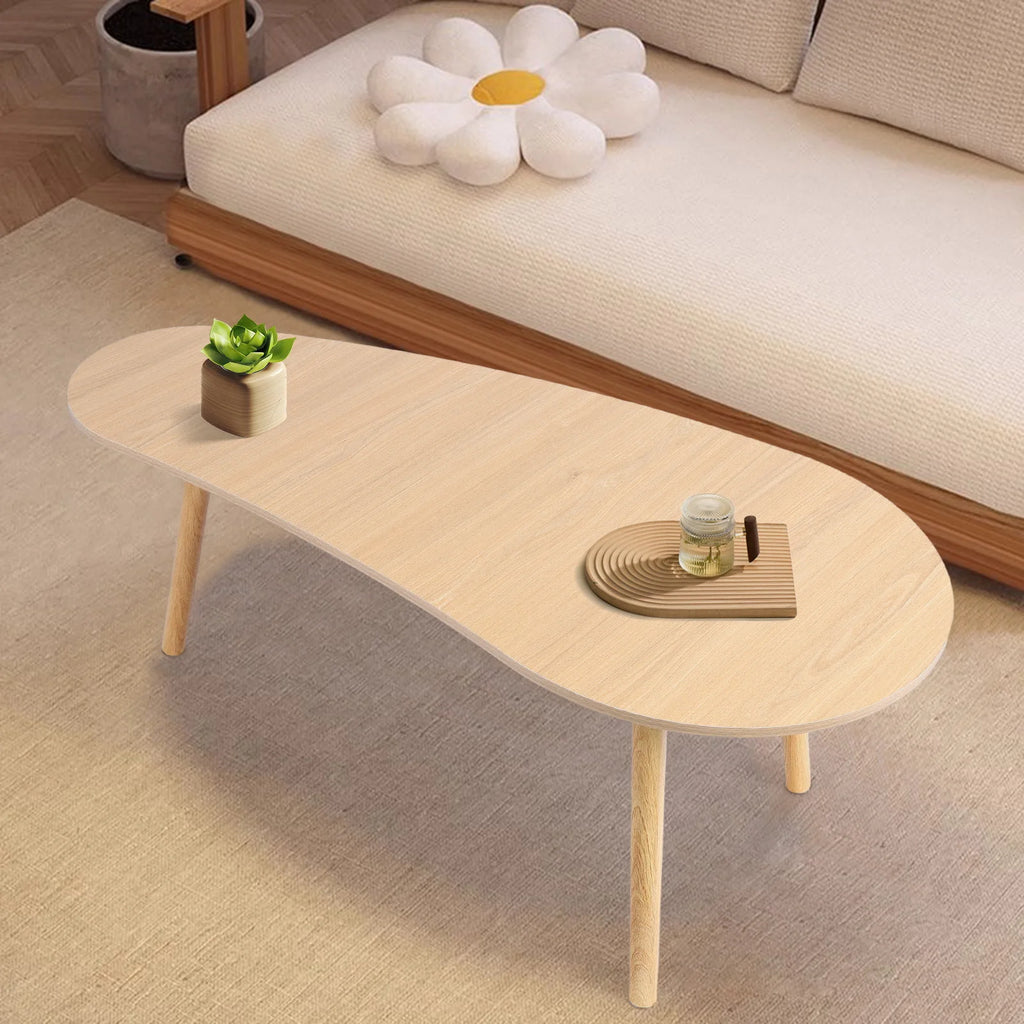 Tea table, small apartment, Nordic living room, modern minimalist cream style bedroom, simple rental house, small table