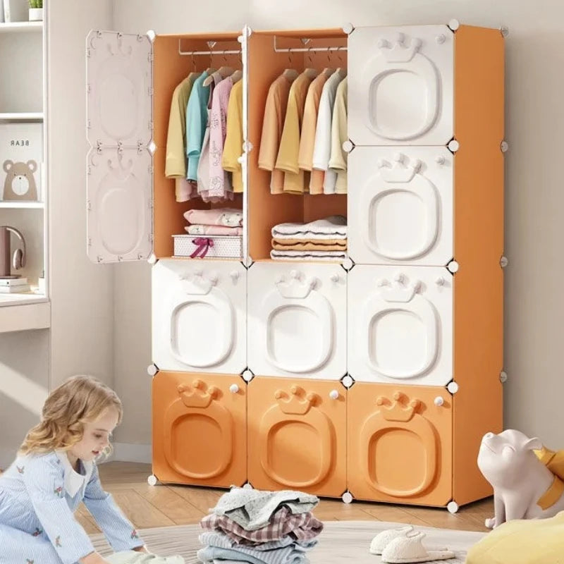 Partitions Bedroom Folding Economic Designer Wardrobe Modern Space Saving Clothes Cabinets Simple Dressers Cube Hotel Furniture