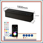 Customizable 3D LED Electric Fireplace with App Control Atomizing Mist Water Vapor Insert Neon Flame Decor for Home Decoration