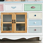 Cream Multipurpose Living Room Cabinets Child Safety Modern Display Cabinet Kitchen Storage Szafki Do Salonu Home Accessories