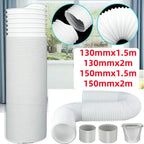 130/150mm Universal Duct Extension Pipe Air Ventilation Pipe Hose Air Conditioner Exhaust Accessories Duct Air System Vent