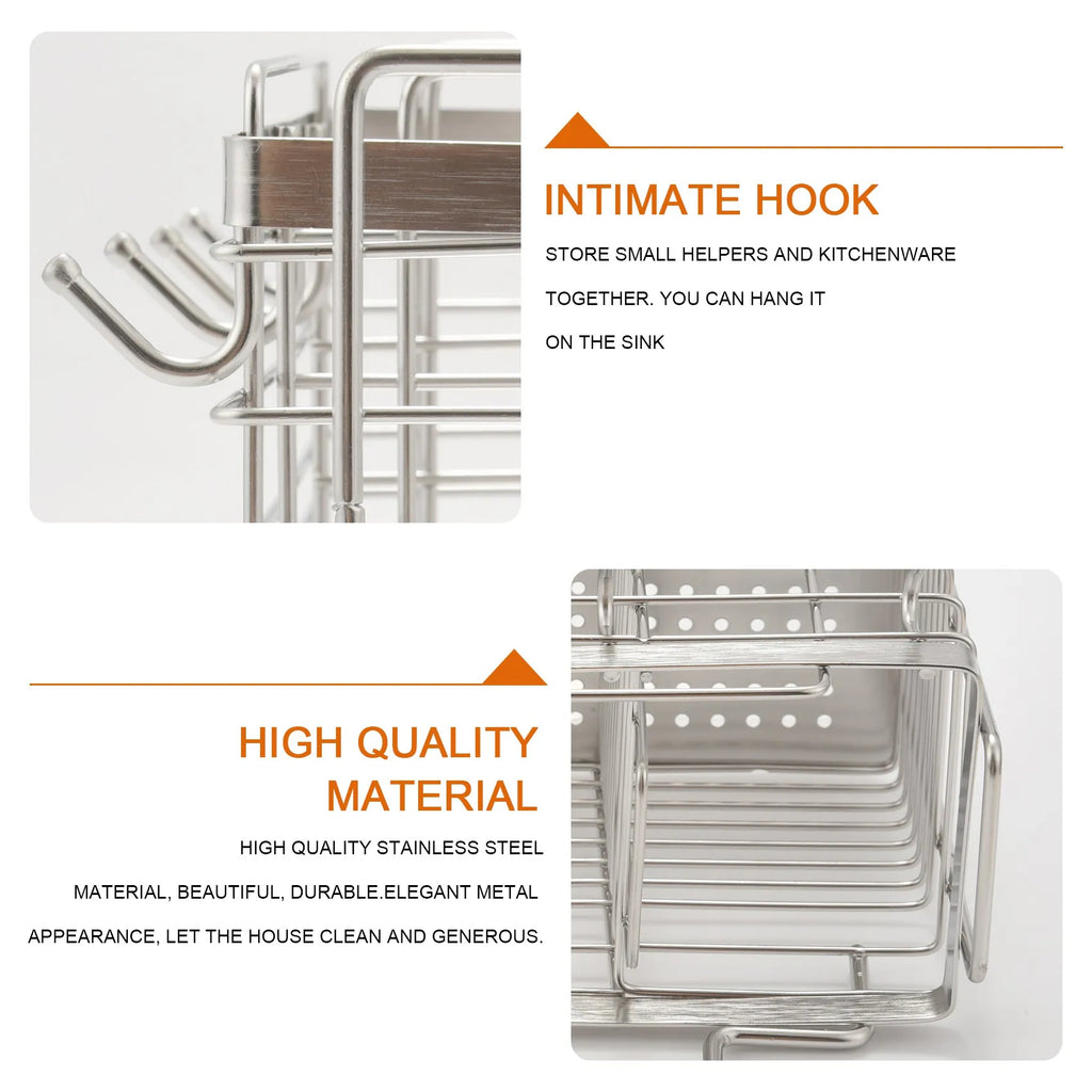 [CLOS] Kitchen Hanging Stainless Steel Chopsticks Spoons Fork Cutlery Holder Organizer Rack Drainer Storage