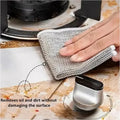 Thickened Cleaning Cloth, Kitchen Rag, Stainless Steel Cleaning Cloth, Suitable For Cleaning Kitchen Oil Stains/5pcs