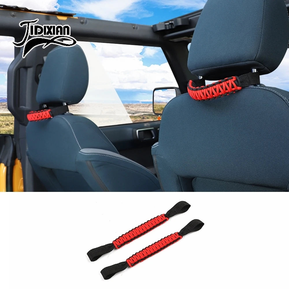 JIDIXIAN Car Seat Headrest Grab Handle for Jeep for Dodge for Ford F150 for Jimny for Chevrolet for GMC for Chrysler for 4Runner
