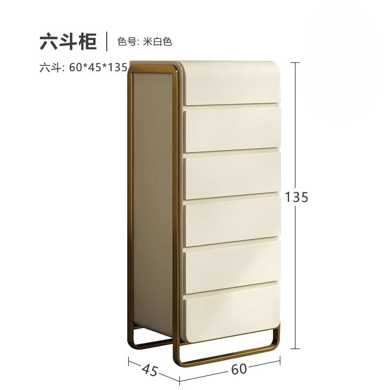 Light luxury modern simple fashion custom high end marble drawer cabinet 3 4 5 6 drawers Dresser home furniture Storage locker