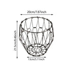 Fruit Basket Transformable Foldable Metal Veggie Basket Multi-functional Large Capacity Creative Fruit Basket for Interior