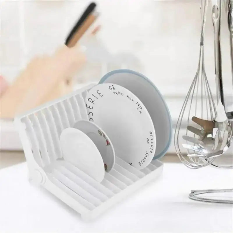 Foldable Kitchen Tray Storage Rack Dishes Sorting Cup Plate Drying Holder Shelf Drainage Kitchware