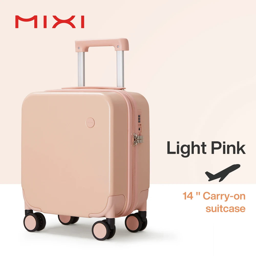 MIXI Small Travel Case with TSA Lock & Spinner Wheels