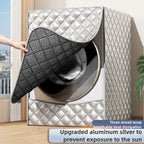 1pc drum washing machine sun protection, heat insulation and waterproof cover dust-proof universal fleece protective cover cloth